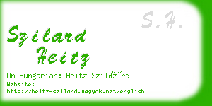 szilard heitz business card